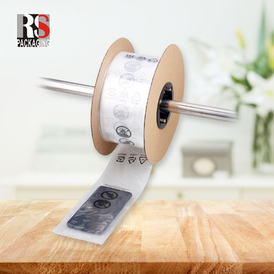 LDPE Plástico pré-aberto Auto Poly Saco Sealing Handle Selo térmico para embalagem automática