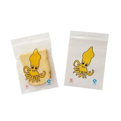 Saco de embalagem de alimentos congelados LDPE personalizado Flat Zipper Freezer Bag Gravure Printing