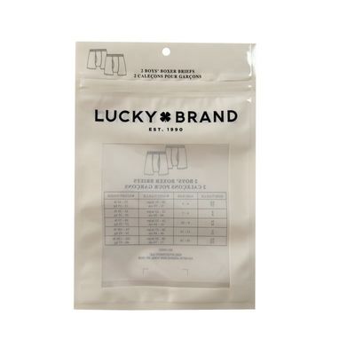 PET / VMPET / CPP Zipper Impressed Poly Bag para Bikini / Calças de seda / embalagem de meias