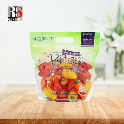 CPP OPP Polietileno Micro Perforado Zip Lock Saco de Plástico Para Vegetais Frescos