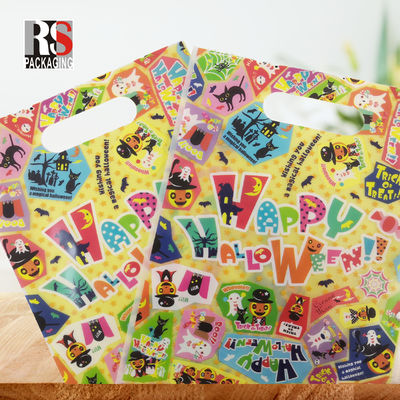 Sacos de compras dobráveis à prova d'água Sacos de plástico recicláveis de polietileno Impressão de logotipo personalizado
