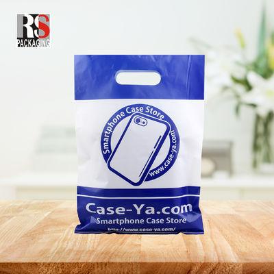 Saco de compras de retalho de plástico com logotipo personalizado