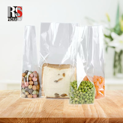 12x8x25cm Saco de plástico quadrado de fundo para pipoca em cores claras ou personalizadas