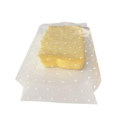 Sacos de embalagem de pão acabado de assar Sacos Micro Perf de baixa densidade personalizados com caixa lateral