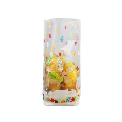 Saco OPP de fundo quadrado Design personalizado para embalagem de lanches em cores claras ou personalizadas