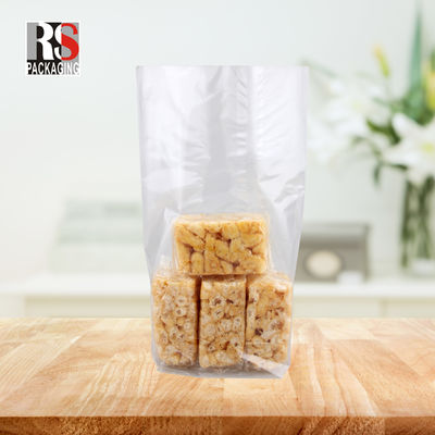 Saco OPP de fundo quadrado Design personalizado para embalagem de lanches em cores claras ou personalizadas