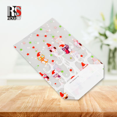 Saco OPP de fundo quadrado Design personalizado para embalagem de lanches em cores claras ou personalizadas