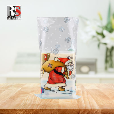 Saco OPP de fundo quadrado Design personalizado para embalagem de lanches em cores claras ou personalizadas