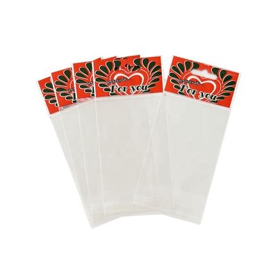 Embalagem de Chocolate Saco de cabeçalho auto-aderente sello transparente Saco de violoncelo OPP para lanches