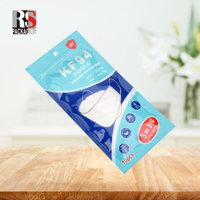 RS31-1 3 camadas Laminado Bolsa Poli Plastic Zip Lock Saco de Embalagem Para Máscara Facial