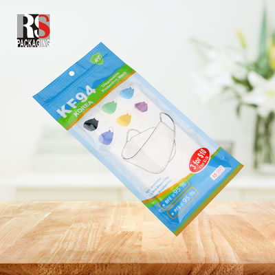 RS31-1 3 camadas Laminado Bolsa Poli Plastic Zip Lock Saco de Embalagem Para Máscara Facial