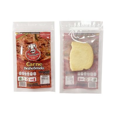 Sacos de embalagem de carne de bovino com janela à prova de odor PET / VMPET / PE Material para núcleos de nozes