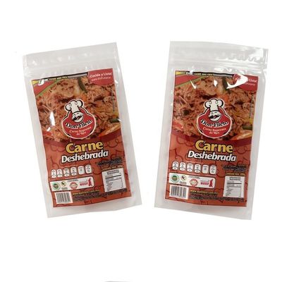 Sacos de embalagem de carne de bovino com janela à prova de odor PET / VMPET / PE Material para núcleos de nozes