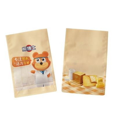 Saco de embalagem de alimentos de fundo plano para em pó snacks biscoitos nozes especiarias de cereais