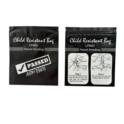 Impressão personalizada de plástico MOPP / VMPET / PE Saco à prova de crianças para embalagens de biscoitos à prova de cheiro