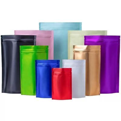 Bolsas de embalagem em folha metálica colorida