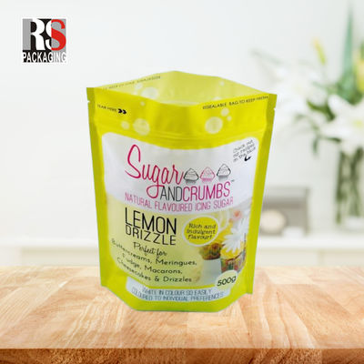 Matte Finish Stand Up Zipper Bag Alumínio Folha Doypack Stand Up Pouch para lanches