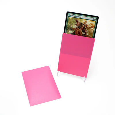 100pcs \ Pacote Durável Personalizável Padrão em quadros Cartão Holográfico Manga de plástico para cartões