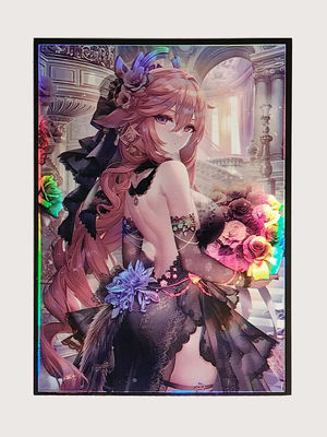 Impressão de tamanho padrão personalizado 67 X 92 mm Holográfico Holográfico MTG TCG Jogos de tabuleiro Arte Manga de cartão