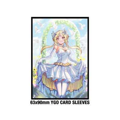 Anime personalizado Yugioh Tamanho padrão 62x89mm Solid Art Impresso Jogo Manga de cartão de troca de plástico