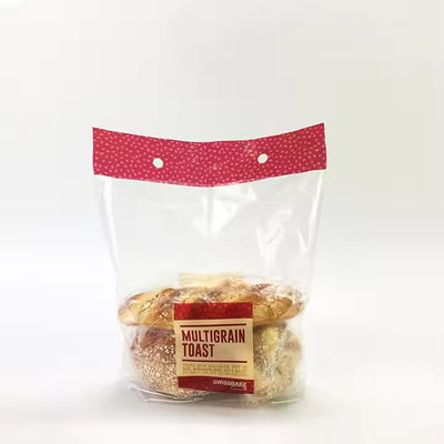 Saco de pão com abertura BOPP CPP, sacos de padaria com abertura de plástico para alimentos e vegetais