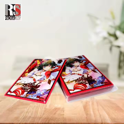 Logotipo impresso personalizado 66x91 mm MTG Carteira de mangas Superfície fosca
