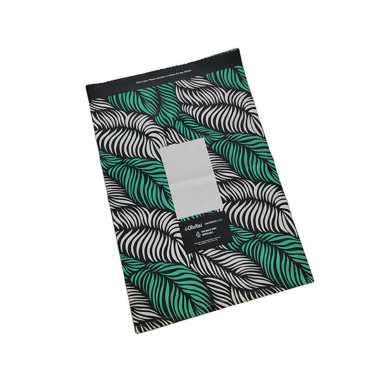 LDPE Plastic Poly Auto Mailer Bag Fan Sacos de correio dobrados em um rolo de tamanho personalizado