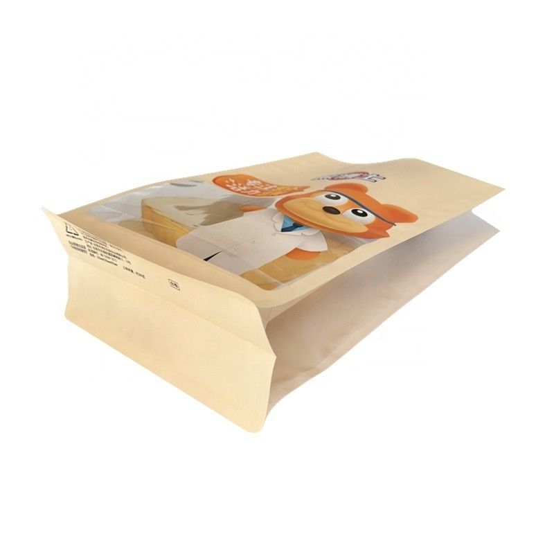Saco de embalagem de alimentos de fundo plano para em pó snacks biscoitos nozes especiarias de cereais