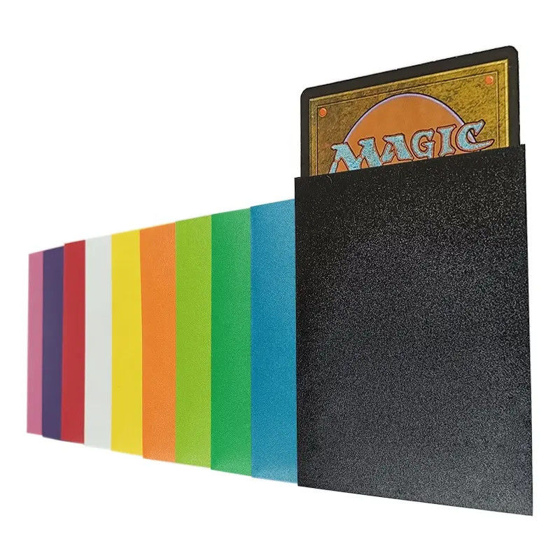 Embalagem de 50 novas mangas de cartão MTG de corte consistente de textura premium de tamanho padrão 66x91