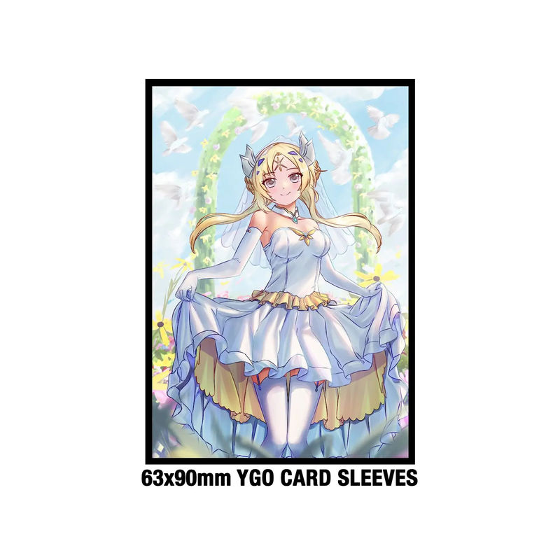 Anime personalizado Yugioh Tamanho padrão 62x89mm Solid Art Impresso Jogo Manga de cartão de troca de plástico