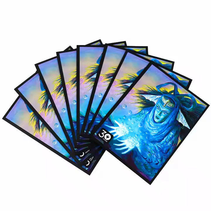 Personalizado Super Flat Silver Interior Mãos de cartão Protector HD CMYK Arte Impressa
