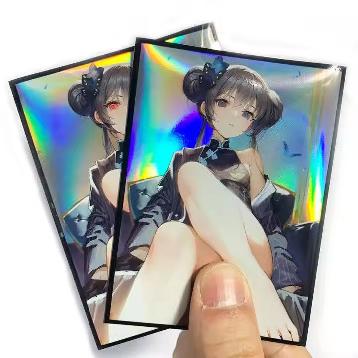 Holográfico 61x91mm Protectores de Deck Manchas de cartão MTG personalizadas Para MTG TCG Yugioh Arte Impressa