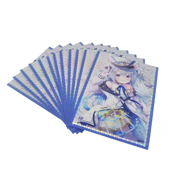 Cartão de proteção laser customizado de alta qualidade Manga dupla para cartões esportivos profissionais
