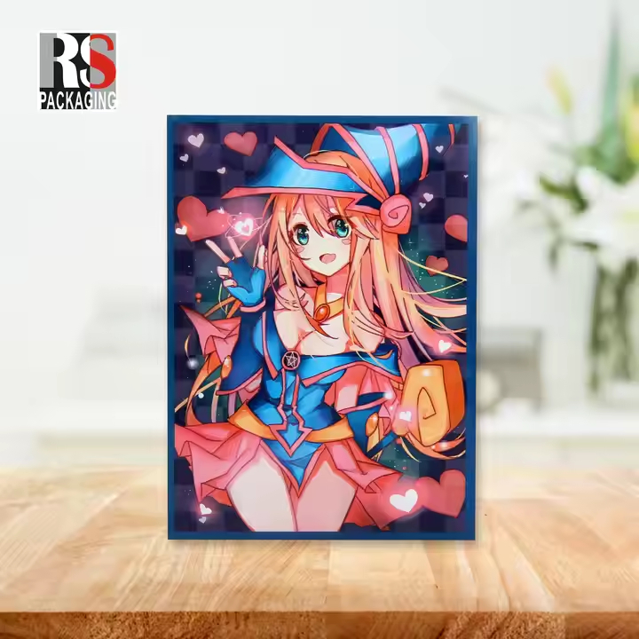 Customize o estilo de cartão esportivo padrão 67x92mm Manga de cartão MTG com tecnologia de impressão final e efeito mate