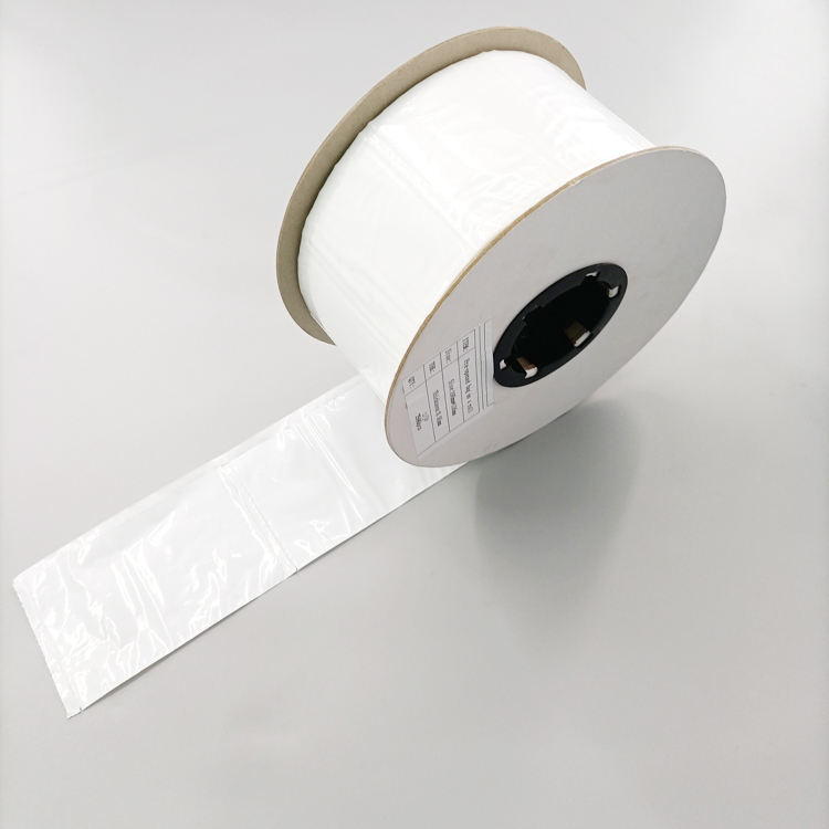 Custom White Automatic Roll Packaged Clear Plastic Garment Bags